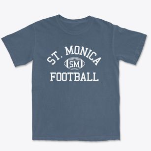 Saint Monica School Classic Football Premium Heavyweight T-shirt