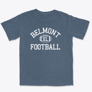 Belmont High School Classic Football Premium Heavyweight T-shirt