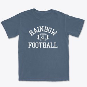 Rainbow Montessori School Classic Football Premium Heavyweight T-shirt