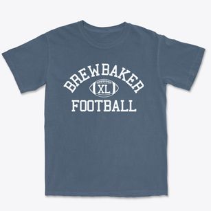 Brewbaker Junior High School Classic Football Premium Heavyweight T-shirt