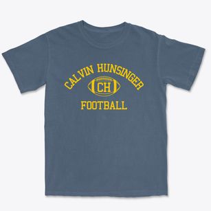 Calvin Hunsinger School Classic Football Premium Heavyweight T-shirt