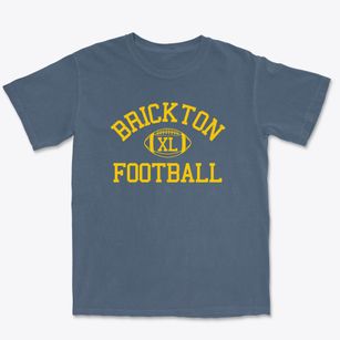 Brickton Montessori School Classic Football Premium Heavyweight T-shirt