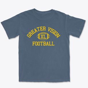 Greater Vision Academy Classic Football Premium Heavyweight T-shirt