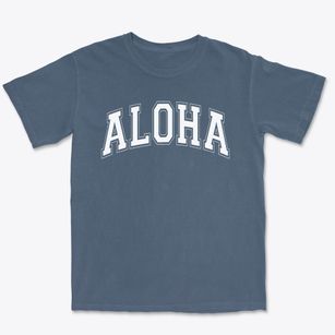 Aloha Elementary School Varsity Arch Premium Heavyweight T-shirt