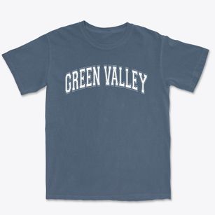 Green Valley Elementary School Varsity Arch Premium Heavyweight T-shirt