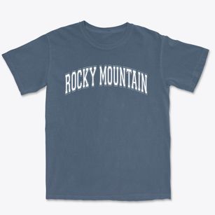 Rocky Mountain Academy Of Evergreen Varsity Arch Premium Heavyweight T-shirt