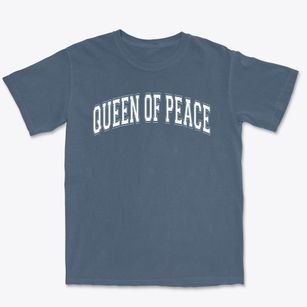 Queen Of Peace Catholic Academy Varsity Arch Premium Heavyweight T-shirt