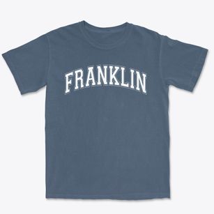 Benjamin Franklin K-8 Center Varsity Arch Premium Heavyweight T-shirt