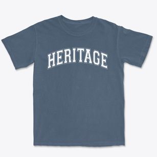 Heritage Christian School Varsity Arch Premium Heavyweight T-shirt
