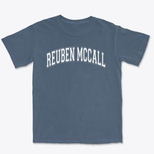 Reuben Mccall Junior High School Varsity Arch Premium Heavyweight T-shirt