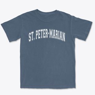 St. Peter-marian Junior-senior High School Varsity Arch Premium Heavyweight T-shirt