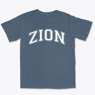 Zion Lutheran School Varsity Arch Premium Heavyweight T-shirt