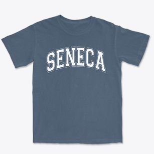 Seneca Elementary School Varsity Arch Premium Heavyweight T-shirt