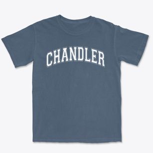 Chandler Elementary School Varsity Arch Premium Heavyweight T-shirt