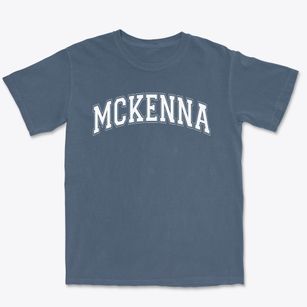 Mckenna Elementary School Varsity Arch Premium Heavyweight T-shirt