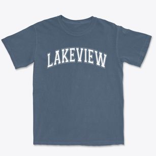 Lakeview Elementary School Varsity Arch Premium Heavyweight T-shirt