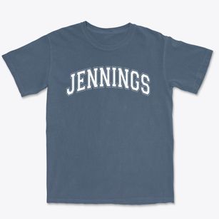 Jennings Elementary School Varsity Arch Premium Heavyweight T-shirt