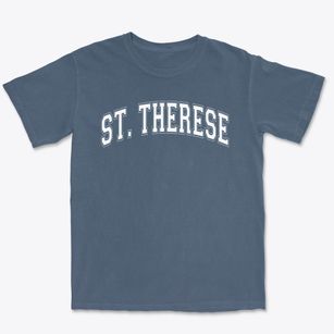 St Therese Parish Varsity Arch Premium Heavyweight T-shirt