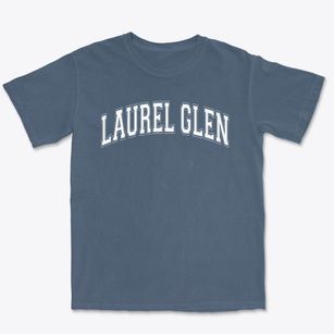 Laurel Glen Elementary School Varsity Arch Premium Heavyweight T-shirt