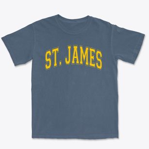 Saint James School Varsity Arch Premium Heavyweight T-shirt