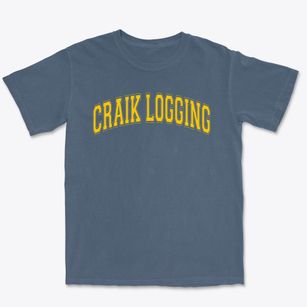 Craik Logging School Varsity Arch Premium Heavyweight T-shirt