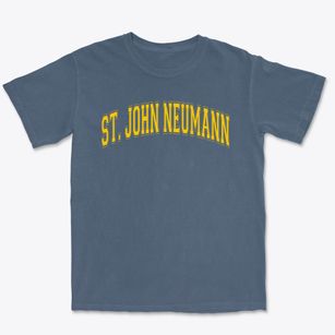 Saint John Neumann Regional Catholic Varsity Arch Premium Heavyweight T-shirt