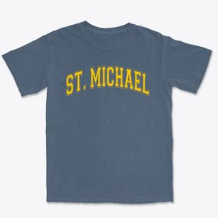 St Michael Parish Varsity Arch Premium Heavyweight T-shirt