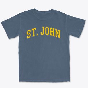 Saint John The Baptist School Varsity Arch Premium Heavyweight T-shirt