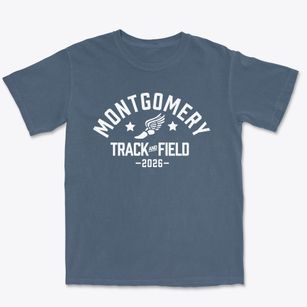 Montgomery High School Track and Field Premium Heavyweight T-shirt