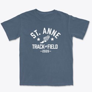 Saint Anne Elementary School Track and Field Premium Heavyweight T-shirt