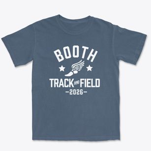 Booth Tarkington Elementary School 92 Track and Field Premium Heavyweight T-shirt