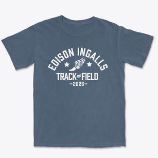 Edison Ingalls Academy Track and Field Premium Heavyweight T-shirt