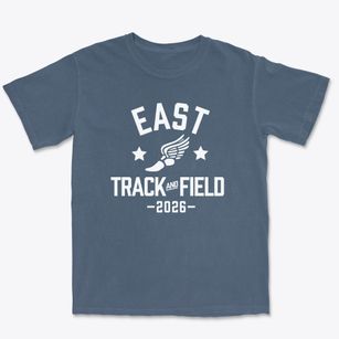 East Middle School Track and Field Premium Heavyweight T-shirt