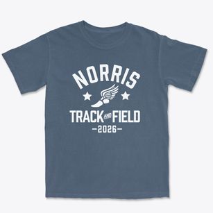 Norris Junior High School Track and Field Premium Heavyweight T-shirt