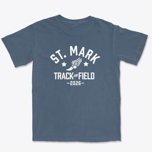 Saint Mark The Evangelist School Track and Field Premium Heavyweight T-shirt