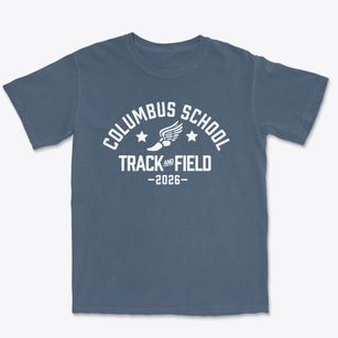 Columbus School Of Practical Nursing Track and Field Premium Heavyweight T-shirt