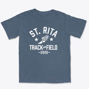 St. Rita School For The Deaf Track and Field Premium Heavyweight T-shirt