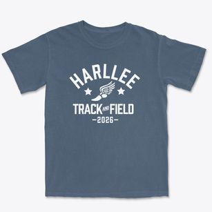 Harllee Elementary School Track and Field Premium Heavyweight T-shirt