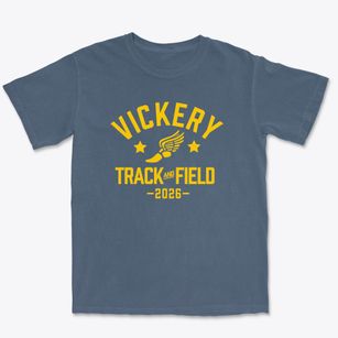 Vickery Elementary School Track and Field Premium Heavyweight T-shirt