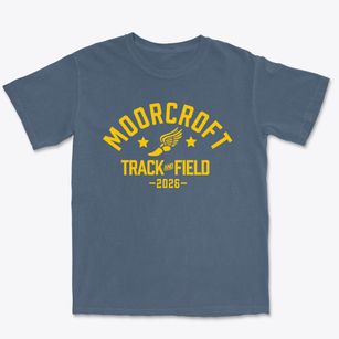 Moorcroft Elementary School Track and Field Premium Heavyweight T-shirt