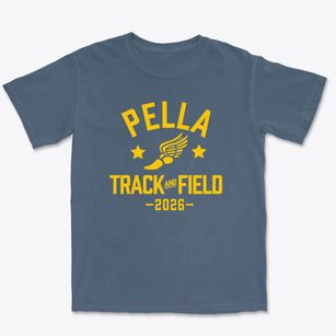 Pella Middle School Track and Field Premium Heavyweight T-shirt