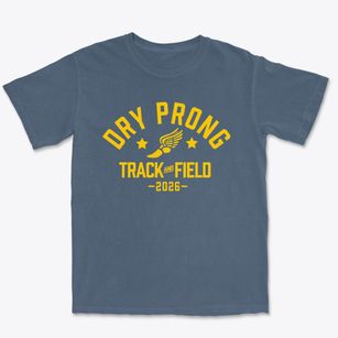 Dry Prong Junior High School Track and Field Premium Heavyweight T-shirt