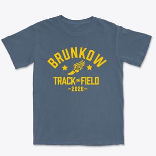 Brunkow Elementary School Track and Field Premium Heavyweight T-shirt