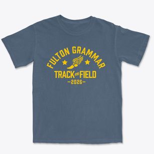 Fulton Grammar School Track and Field Premium Heavyweight T-shirt