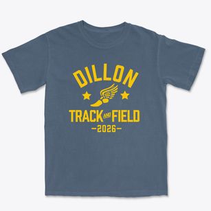 Dillon Middle School Track and Field Premium Heavyweight T-shirt