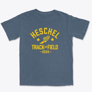 Heschel High School Track and Field Premium Heavyweight T-shirt
