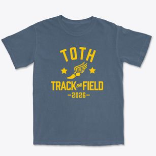 Toth Elementary School Track and Field Premium Heavyweight T-shirt