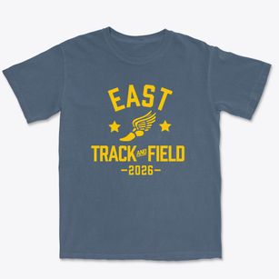 East Elementary School Track and Field Premium Heavyweight T-shirt