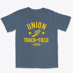 Union High School Track and Field Premium Heavyweight T-shirt