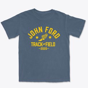 John Ford Middle School Track and Field Premium Heavyweight T-shirt